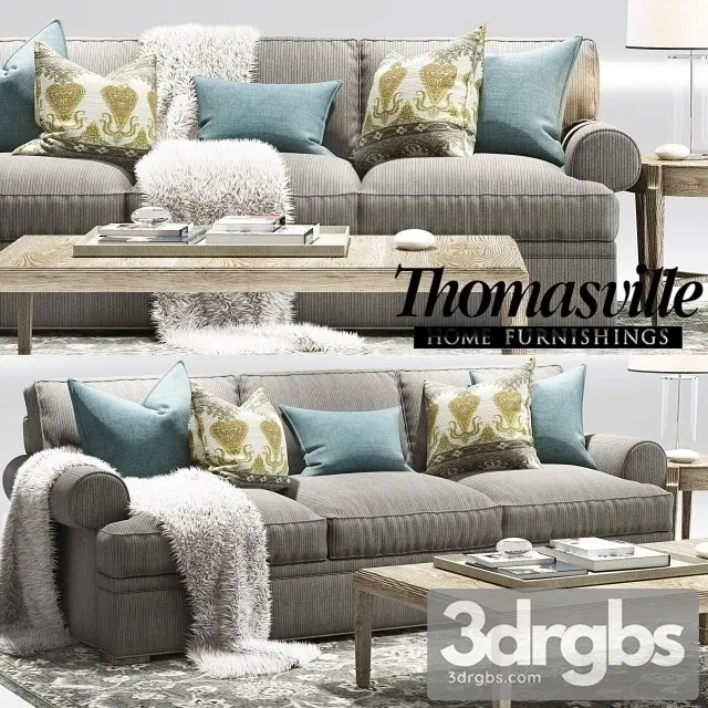 Thomasville Jessie Sofa 3D Model Free