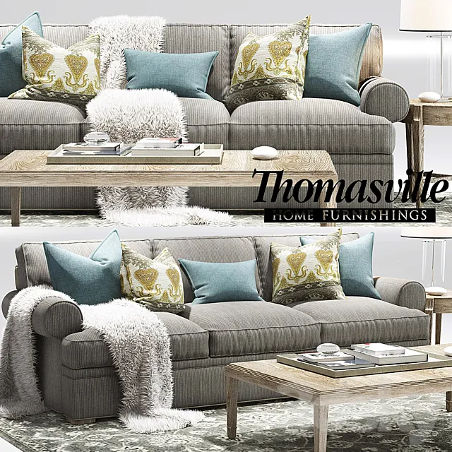 Thomasville Jessie sofa_Elements Long Sofa 3DModel