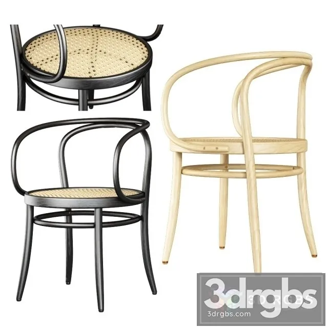 Thonet 209 Chair 3D Model Free