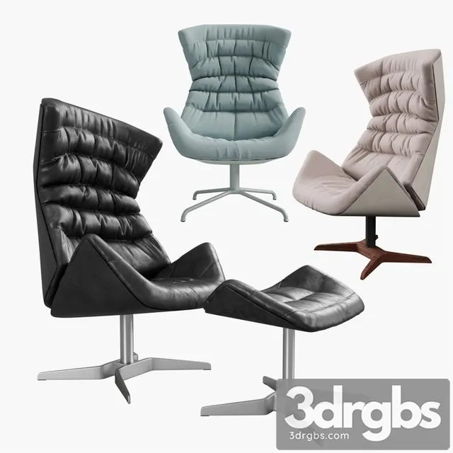THONET 808 Lounge Armchair 3D Model Free