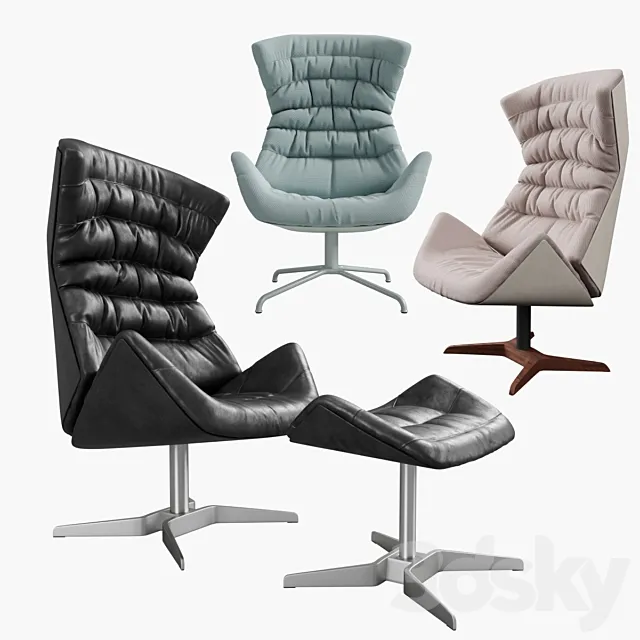 THONET 808 Lounge Armchair 3DModel
