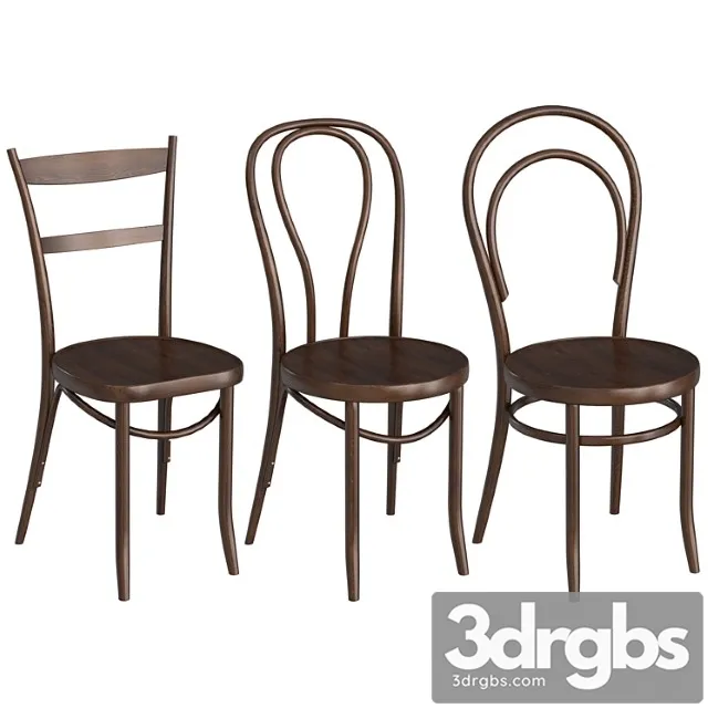 Thonet Chairs 1 3D Model Free