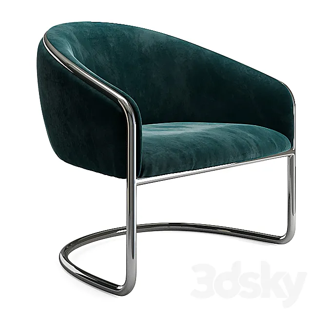 Thonet tubular club chair 3D Model