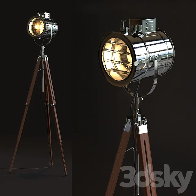 Thor Vintage Stage Searchlight 3DModel