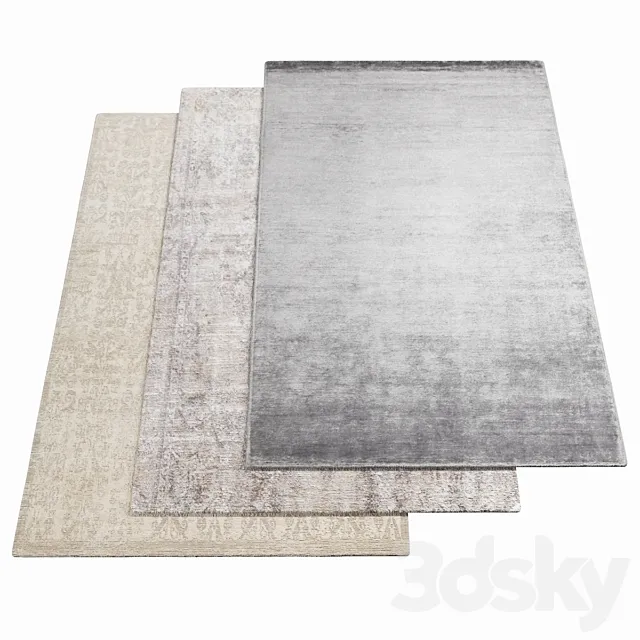 Three AMINI Carpets - 04 3D Model