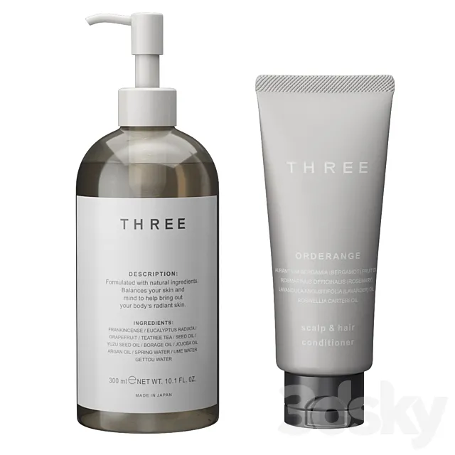 Three bathroom accessories 3DModel