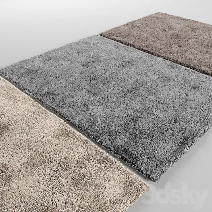 Three carpet 3D Model