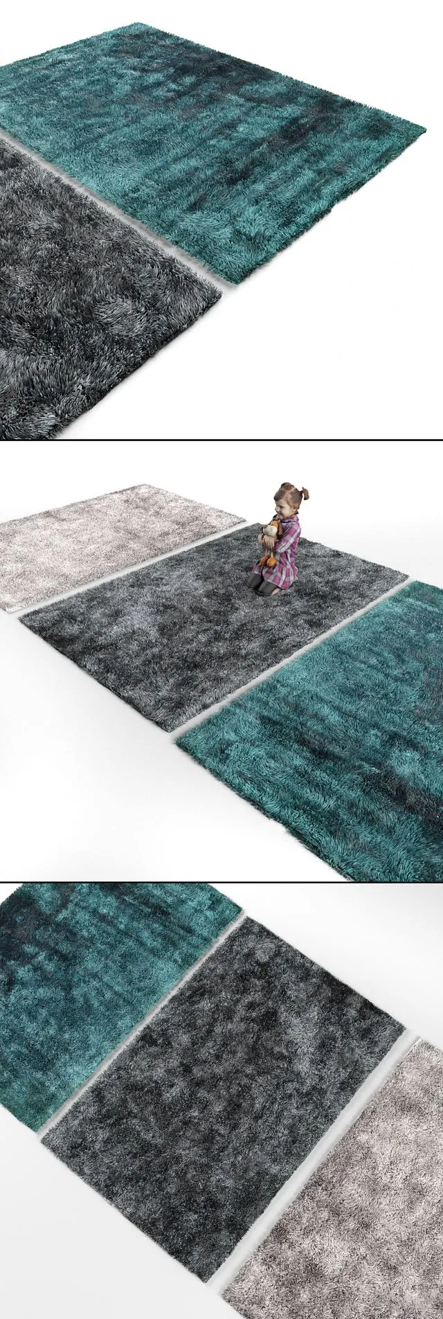 Three carpet 4 3D Model