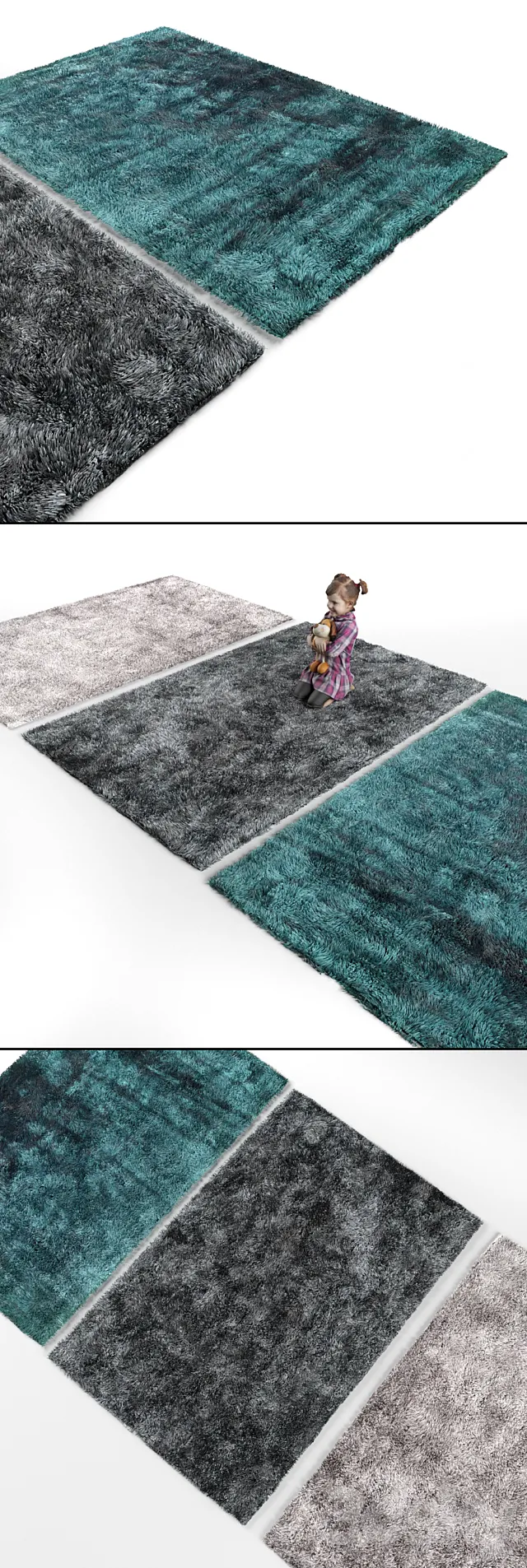Three carpet 4 3DModel
