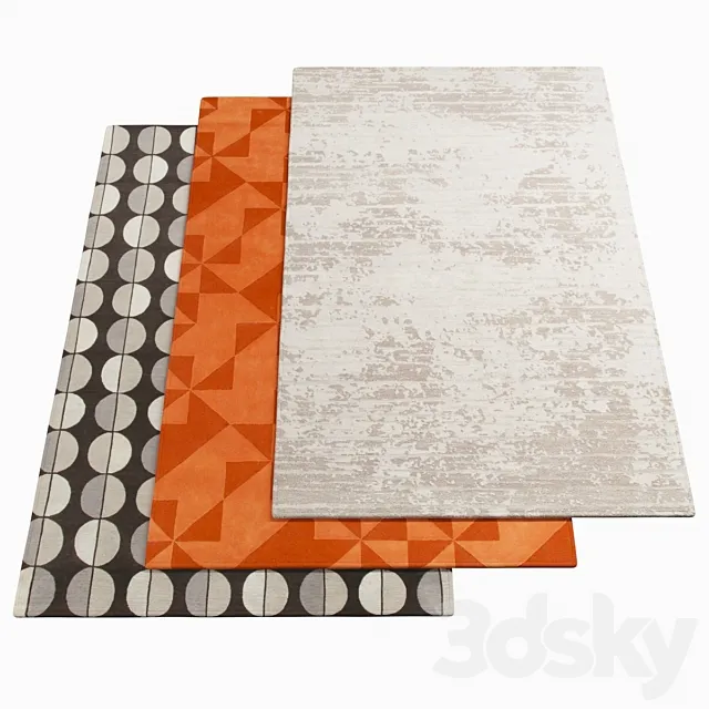 Three carpets AMINI - 1-12 3D Model