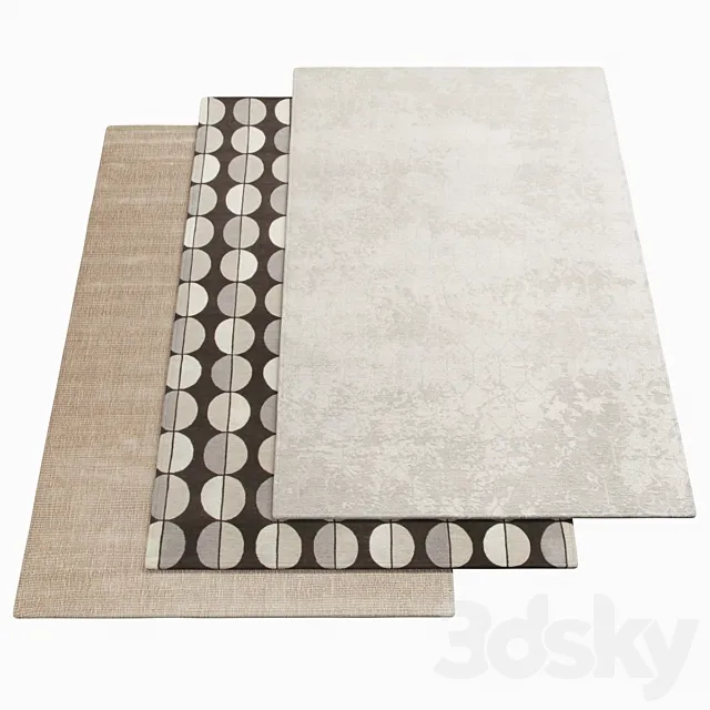 Three carpets AMINI_5 3D Model