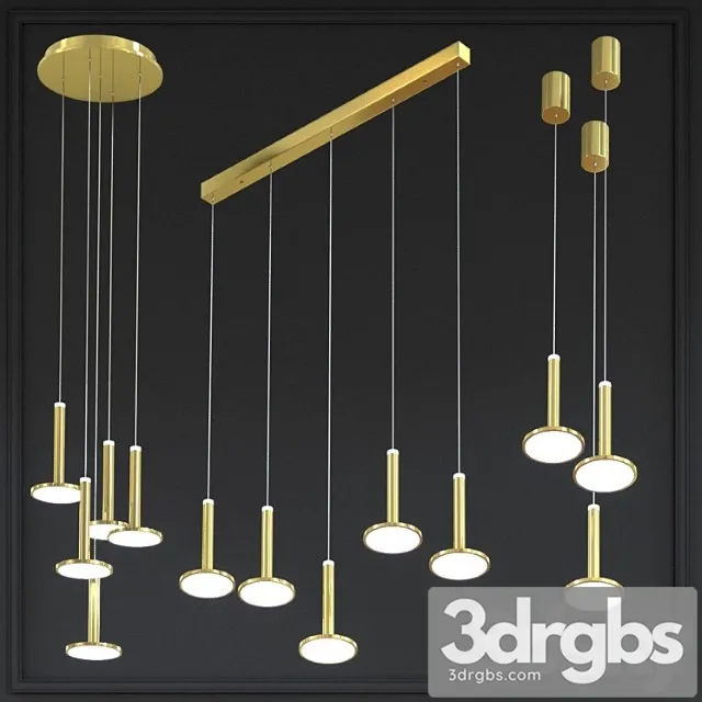 Three chandeliers palencia 3D Model Download