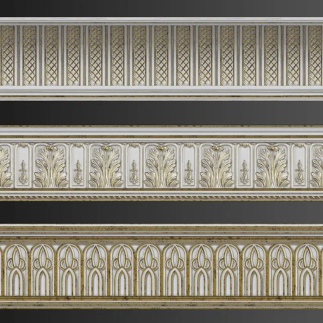 Three Cornices Torus Style (2) 3D Model