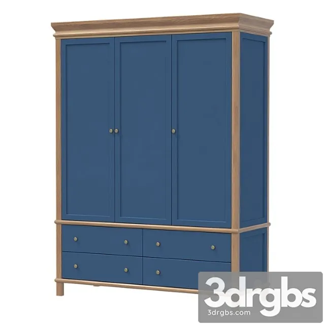 Three Leaf Wardrobe Jules Vernet 1 3D Model Free