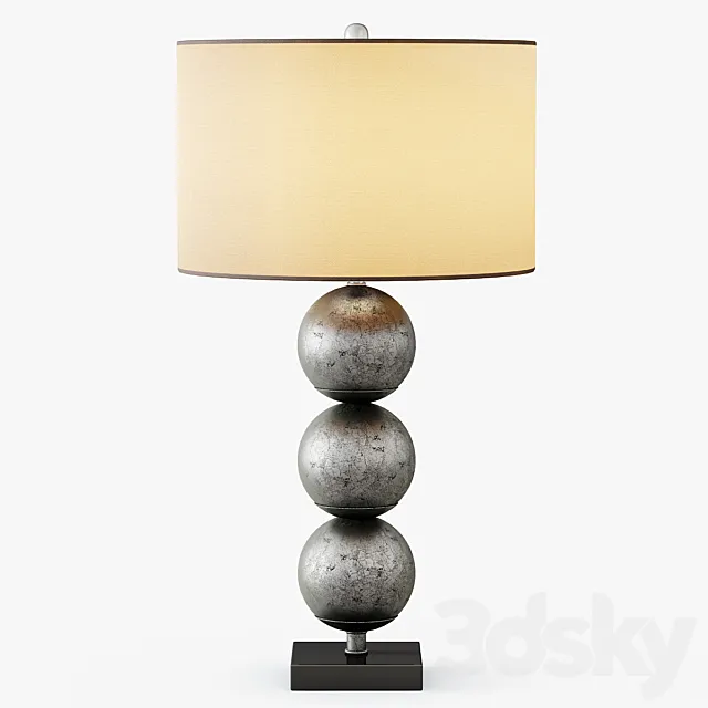 Three Orb Table Lamp 3DModel