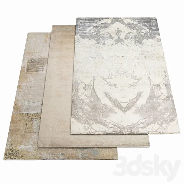 Three rugs - SAHRAI MILANO_04 3D Model