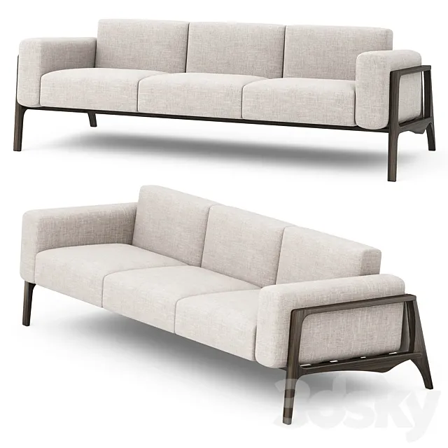 Three-seater Avior sofa by ARCHMEBEL 3DModel