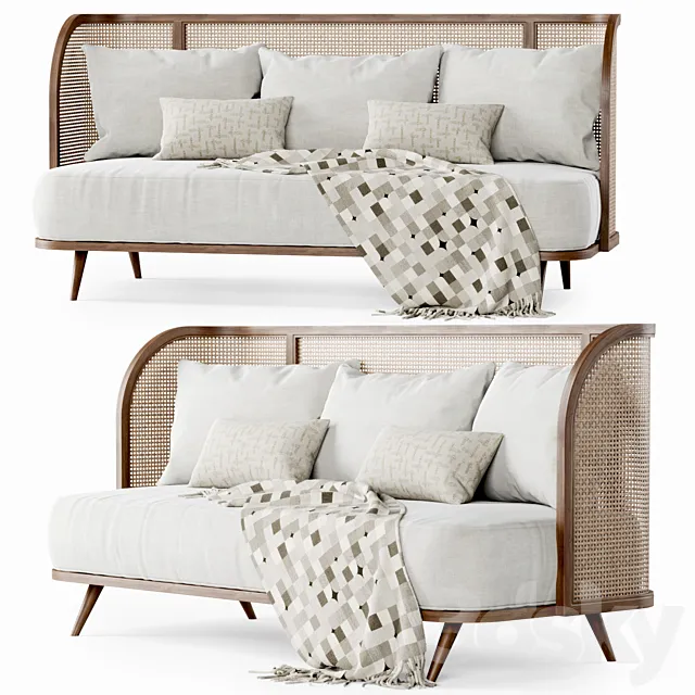 Three-seater garden sofa CV33 _ Three-seater garden sofa 3D Model