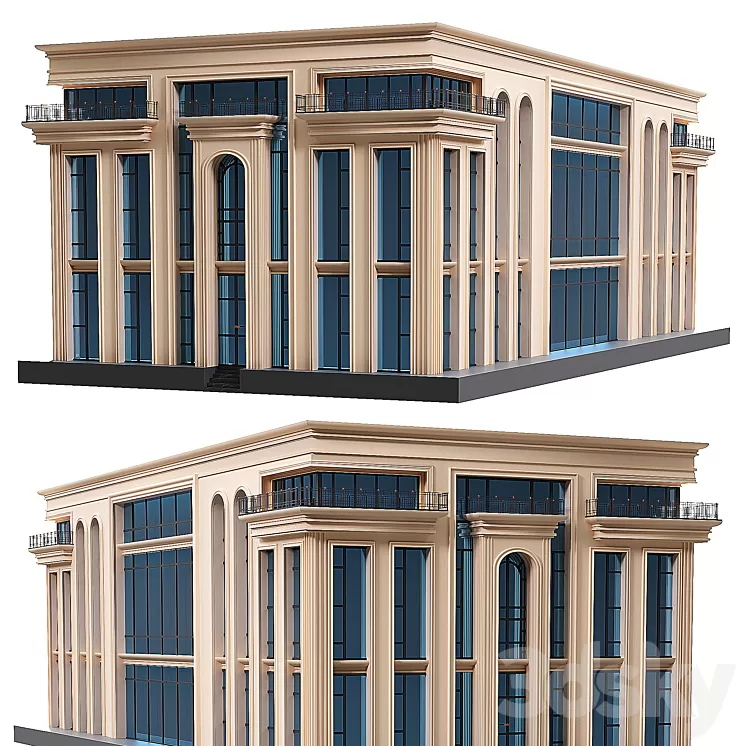 Threes tory office 5 3D Model