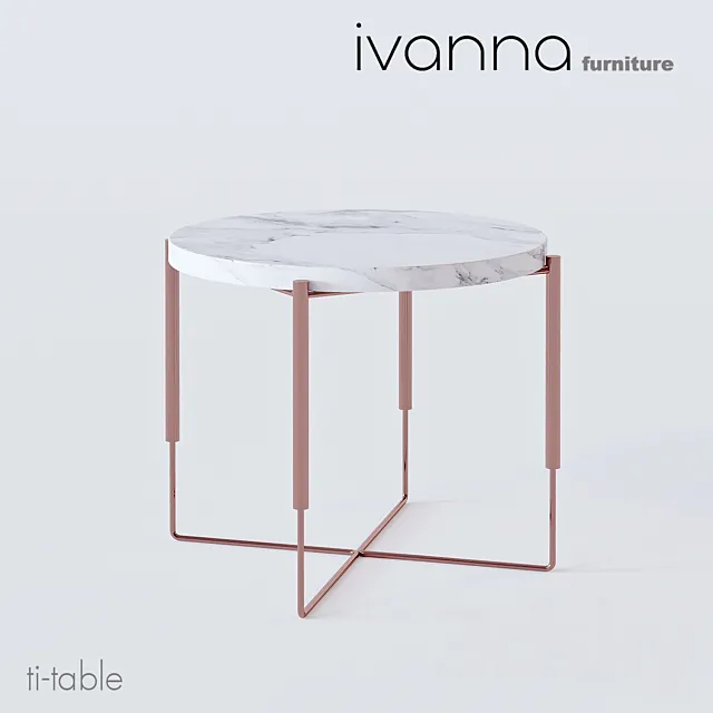 Ti table by IVANNA furniture 3D Model