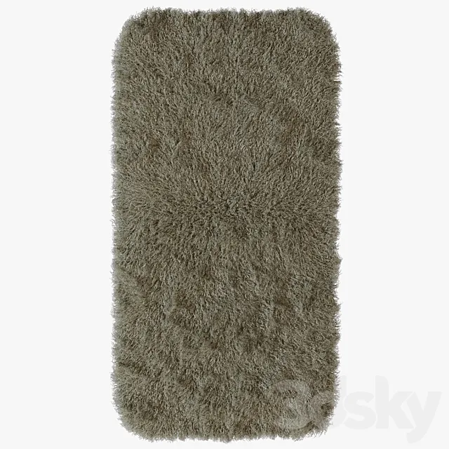 Tibetan sheepskin olive 3DModel