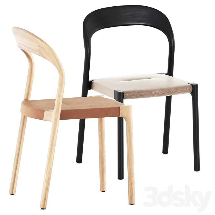 Ticino chair by Living Divani 3D Model