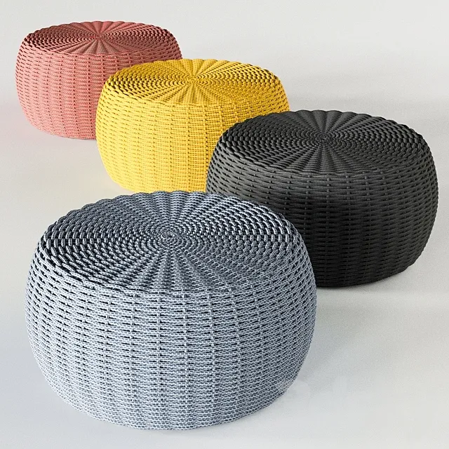 Tidelli MARINA POUF (4 Colors) 3D Model