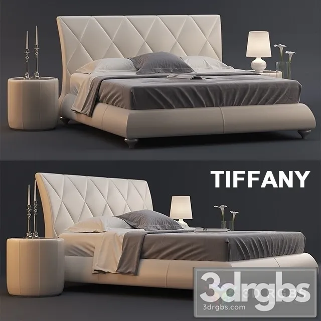 Tiffany Bed 3D Model Free