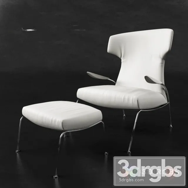 Tify Armchair White 3D Model Free