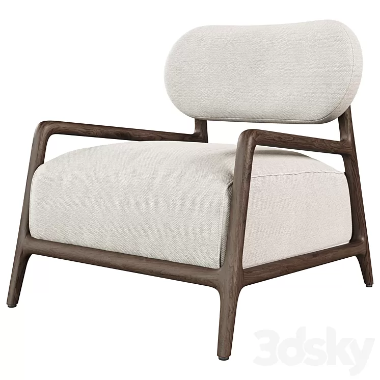 Tikamoon Mindi Romane Armchair 3D Model Free