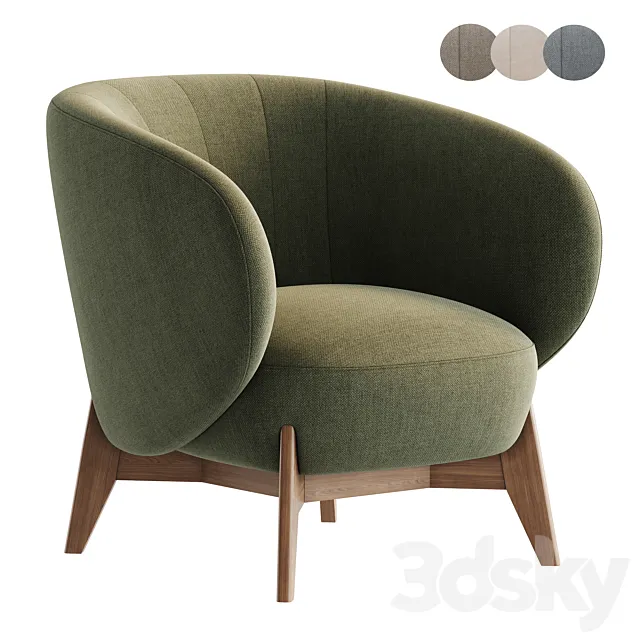 Tilar Armchair by Divan.ru 3D Model