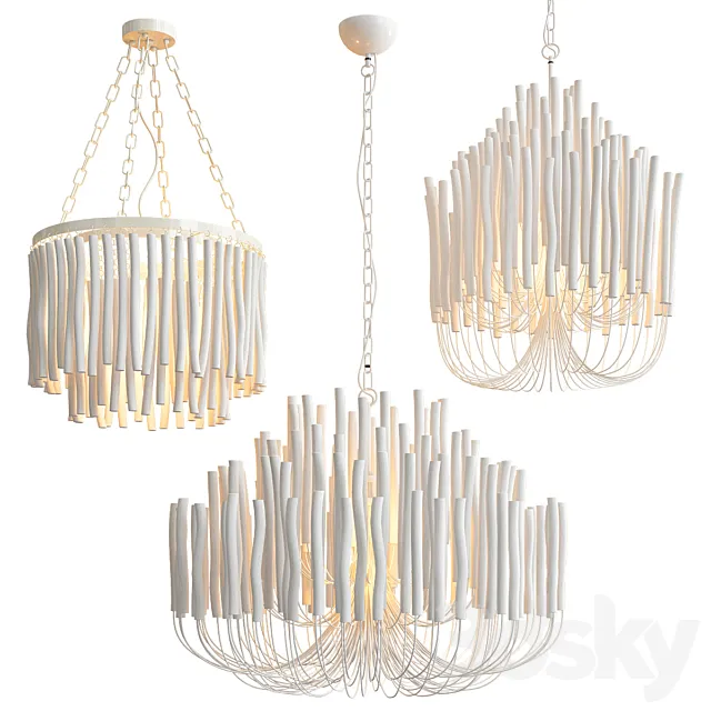 Tilda Chandelier Collection – 3 type 3D Model