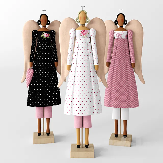 tilde Doll vintage angel 3D Model