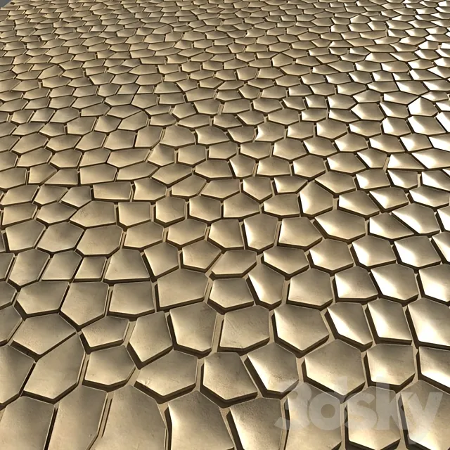 Tile 3d Surface arido 3D Model