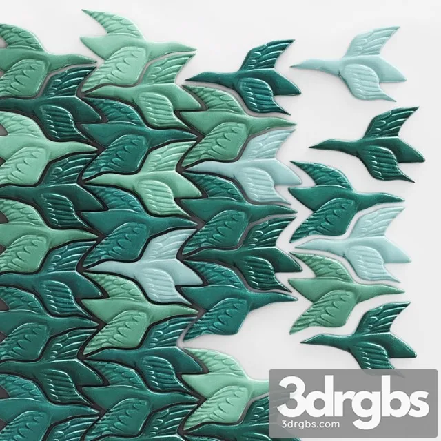 Tile Bird Pentaceramica 3D Model Free