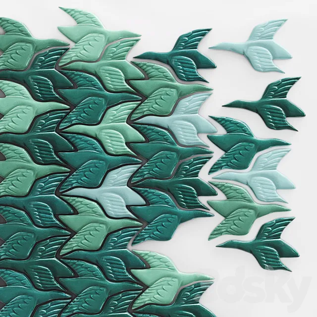 Tile Bird Pentaceramica 3D Model