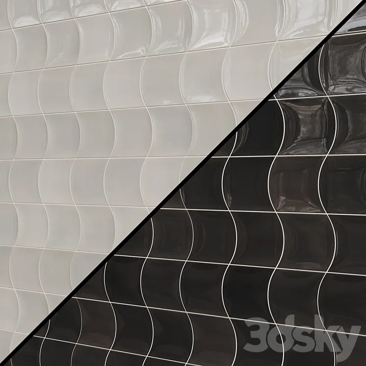 Tile Ceramic WAVE Equipe 3D Model Free