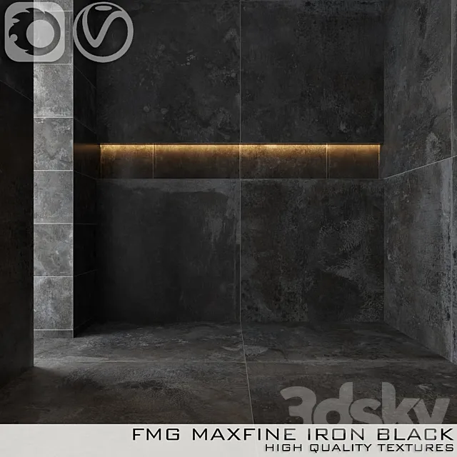 Tile FMG IRON BLACK 3D Model