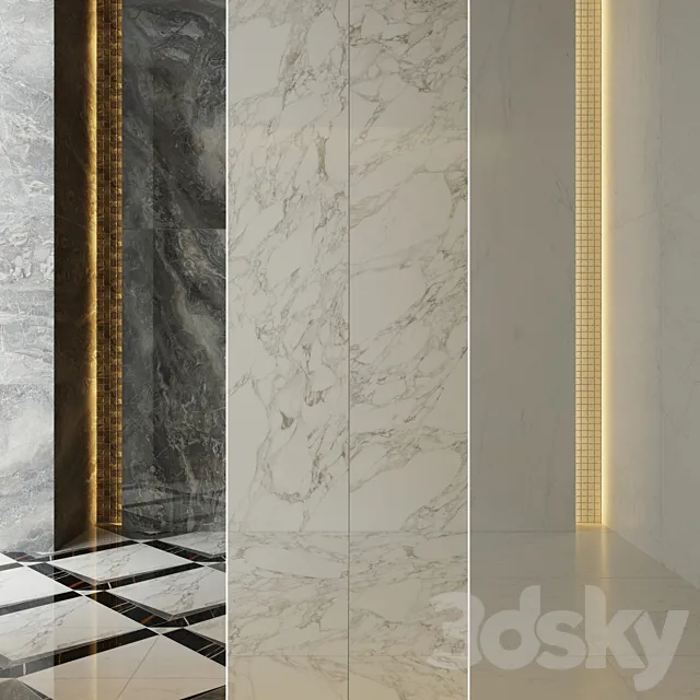 Tile Italon Charme Deluxe Set2 3D Model