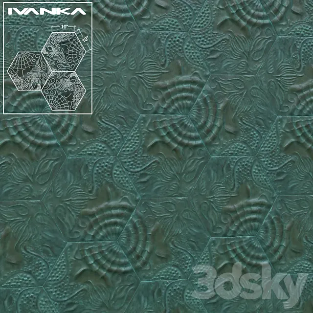Tile: IVANKA Gaudi 3D Model