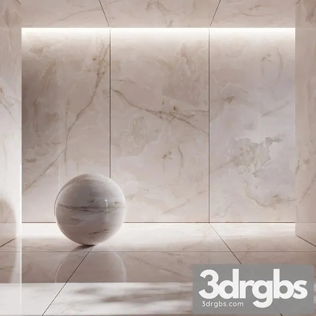 Tile Keramogranit White Onyx 3D Model Free