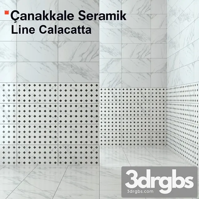 Tile line calacatta 3D Model Free