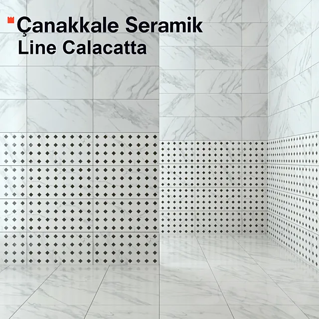Tile Line Calacatta 3D Model