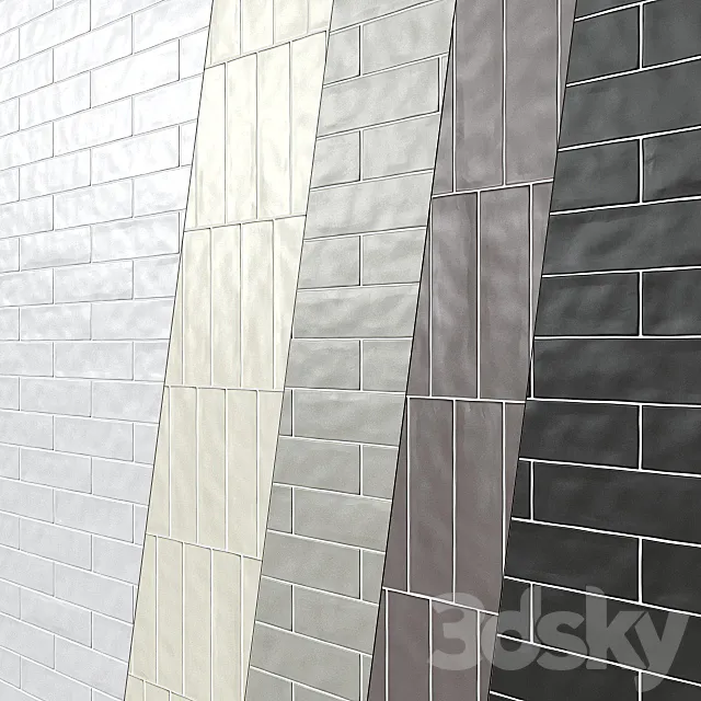 Tile Monopole Ceramica Heritage. 3D Model