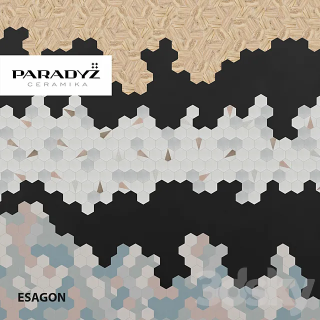 Tile Paradyz Esagon 3DModel