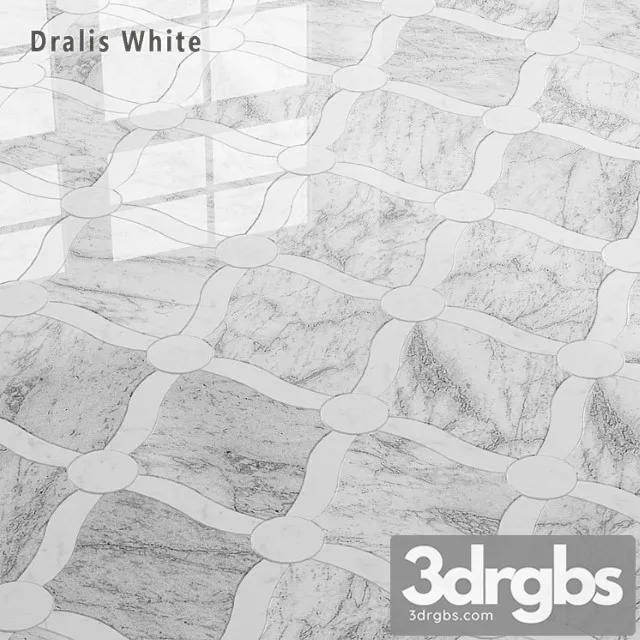 Tile Sicis Sicistone Dralis White 3D Model Free