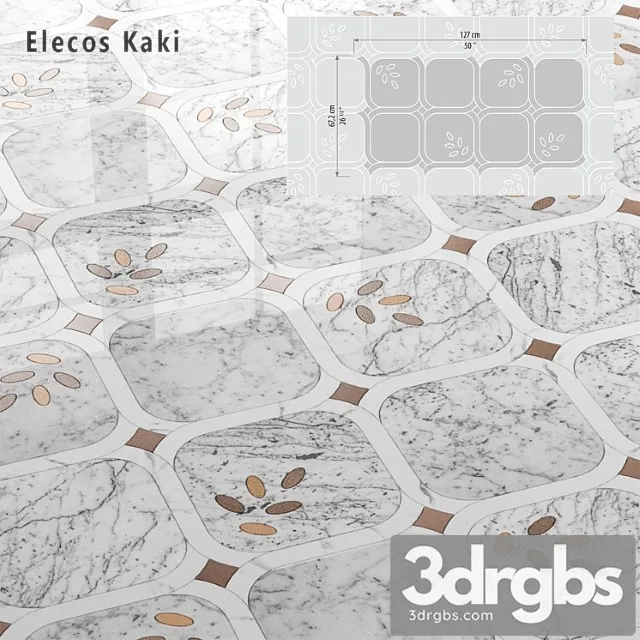 Tile sicis sicistone elecos kaki 3D Model Free