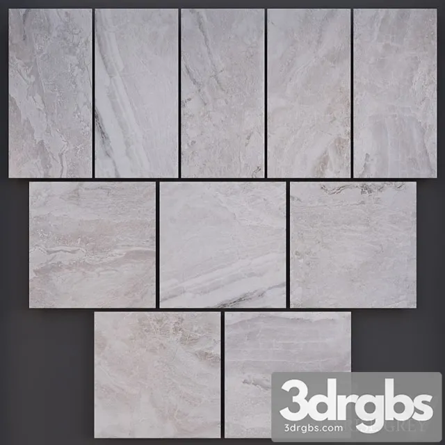 Tile Sunrise Grey 3D Model Free
