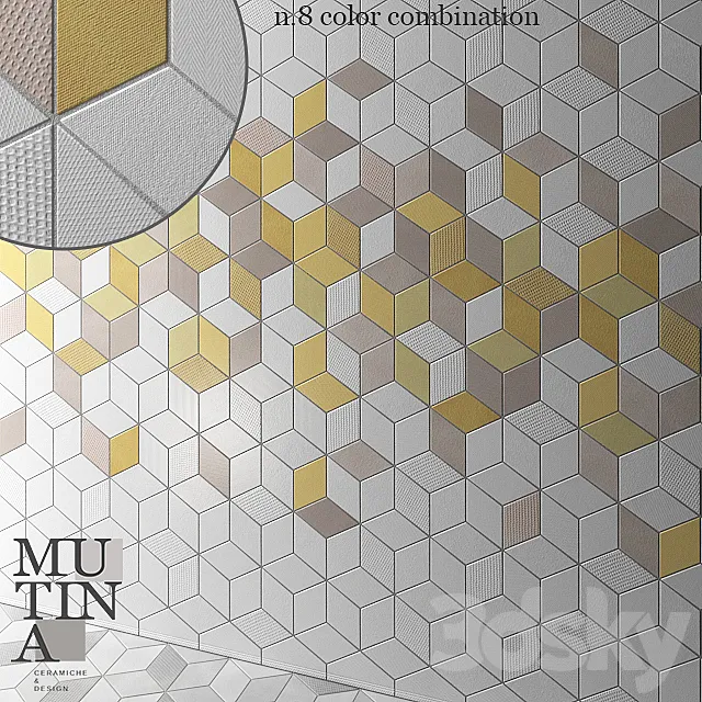 Tile TEX by Mutina – set 01 3DModel