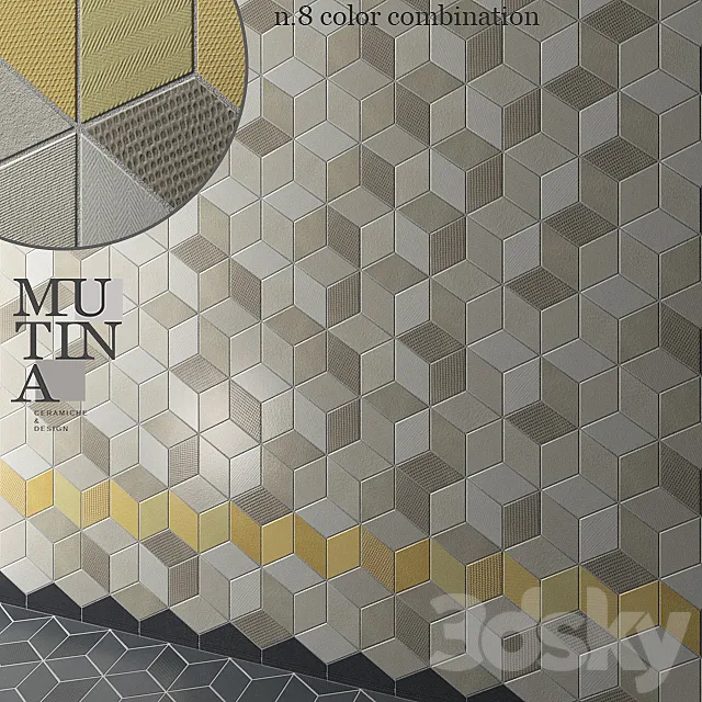 Tile TEX by Mutina – set 02 3DModel